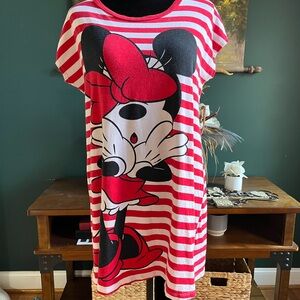 Disney Red and White Minnie Mouse Nightshirt